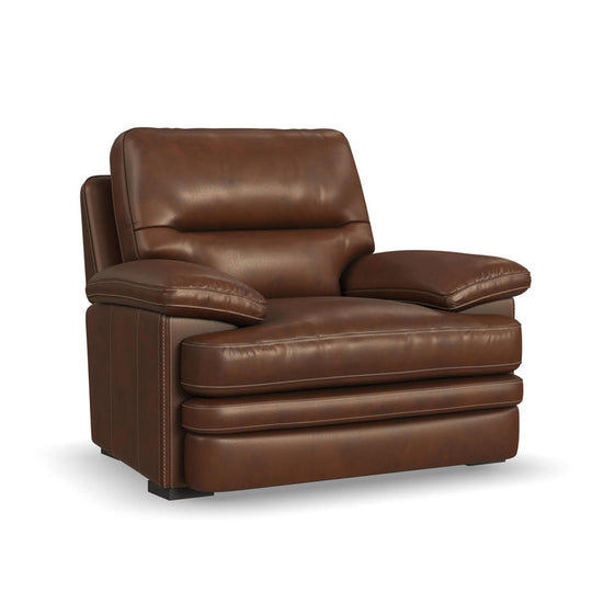 leather david flexsteel chair
