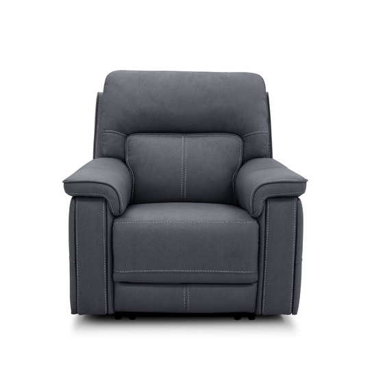Jumbo Slate Triple Power Recliner by Warehouse M