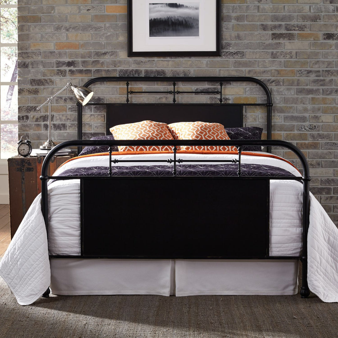 Vintage Series Metal Black Bed by Liberty Furniture