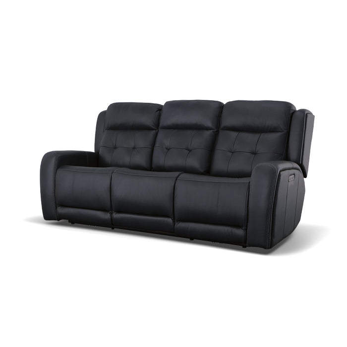 leather sofa flexsteel
