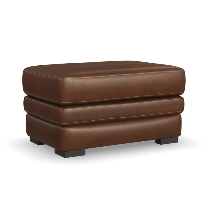 leather david ottoman flexsteel