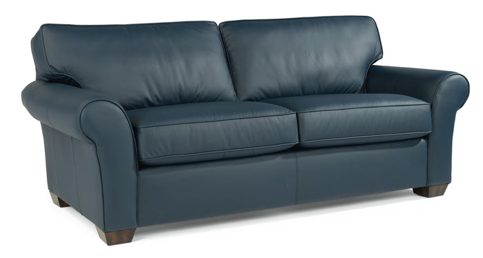 vail leather loveseat