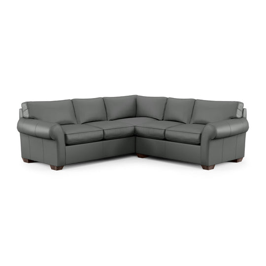 vail leather sectional 