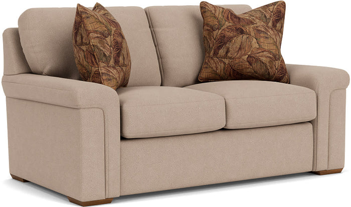 fabric loveseat flexsteel