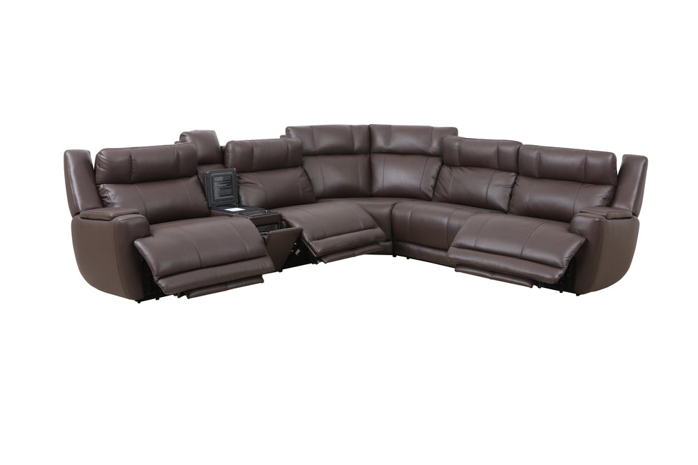 Immersive Sound Power Headrest 6 Piece Reclining Sectional