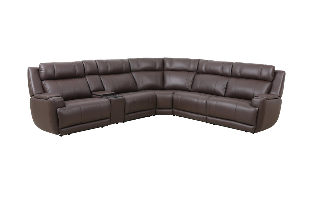 Immersive Sound Power Headrest 6 Piece Reclining Sectional