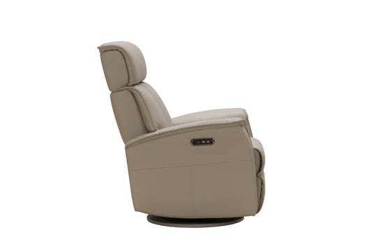 Sylas recliner in Gable Dove, additional view