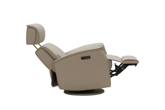 Sylas recliner in Gable Dove, additional view