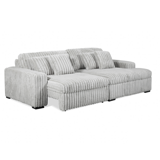Power Slide Presley Fog Sectional by Warehouse M