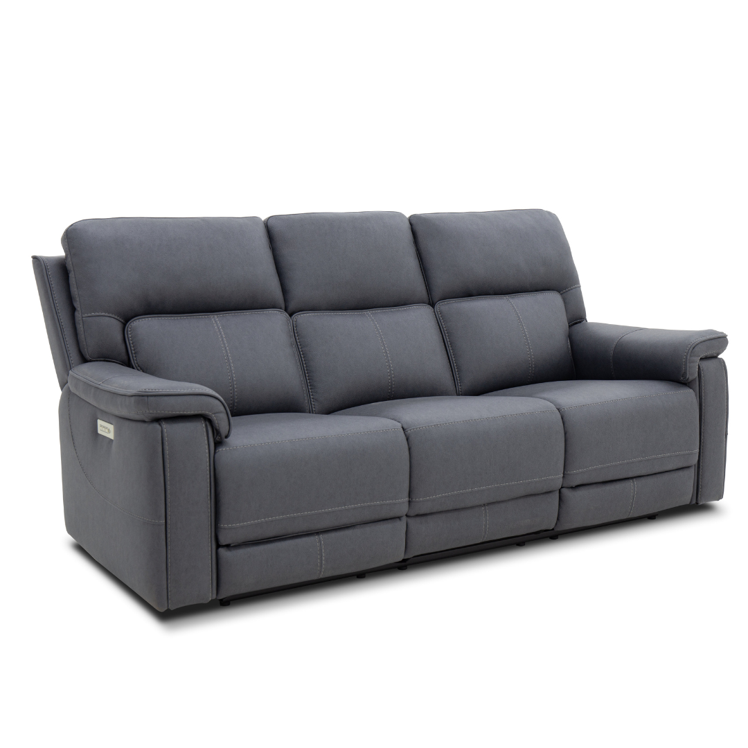 Jumbo Slate Triple Power Sofa by Warehouse M