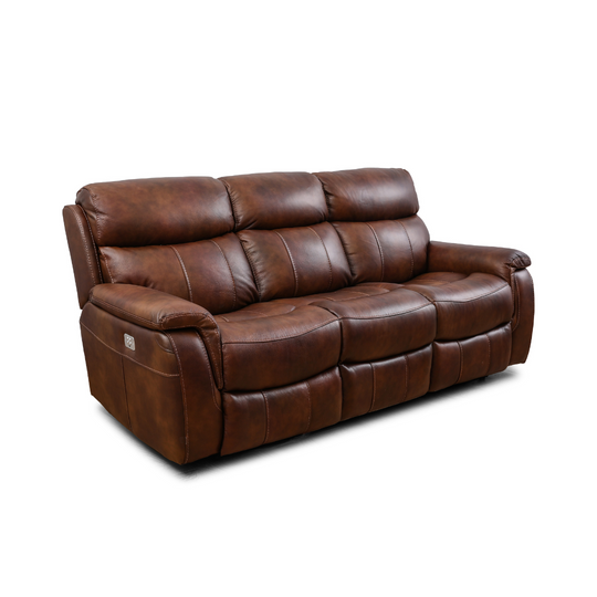 9020 Console Leather Sofa by Warehouse M