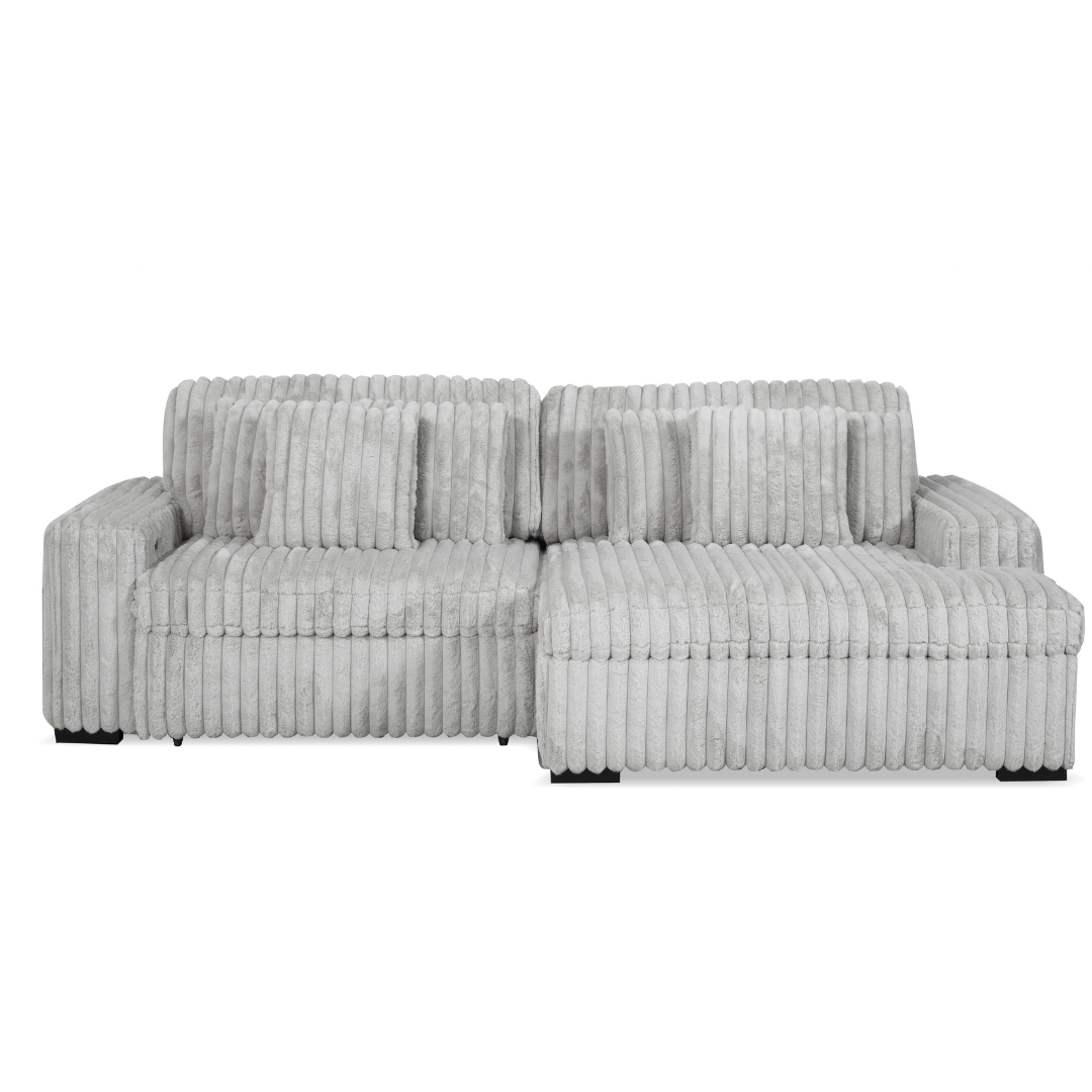 Power Slide Presley Fog Sectional by Warehouse M