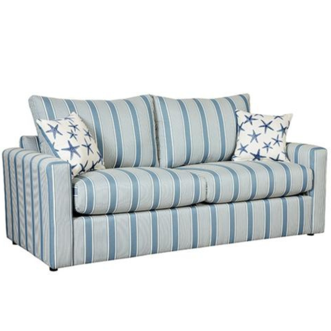 Striped Denim Queen Sleeper by Warehouse M