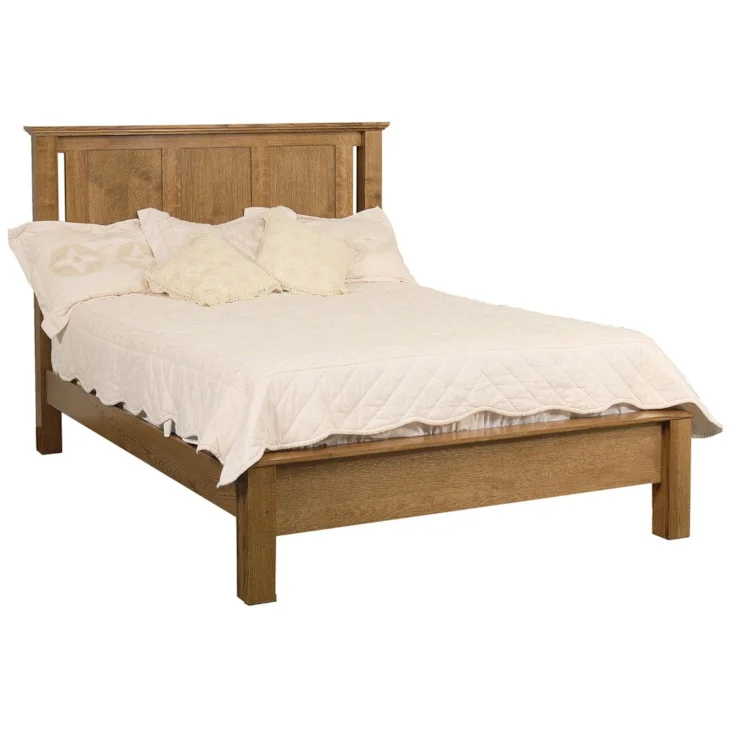 Elegance Solid Wood Low Footboard Bed by Daniel's Amish