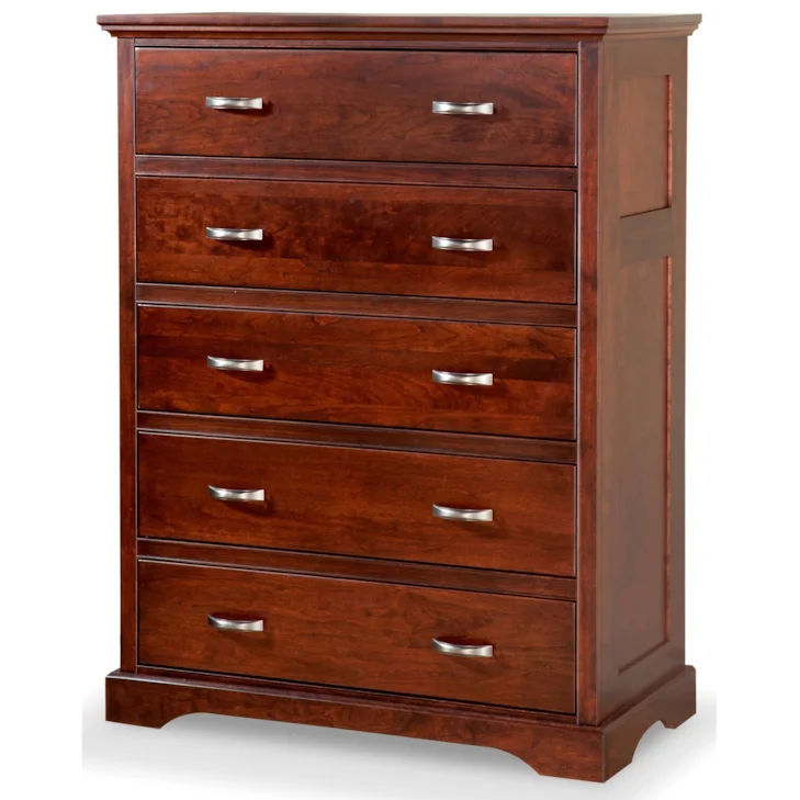 Elegance Solid Wood 5-Drawer Chest by Daniel's Amish