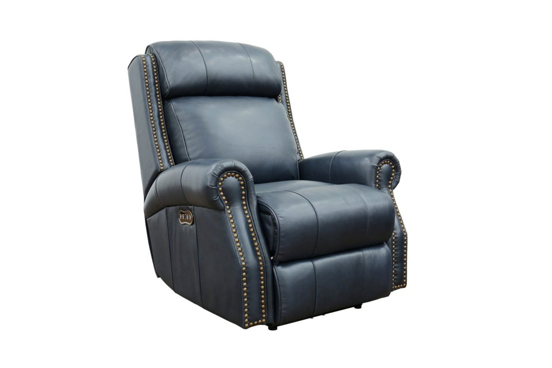 Blair Big and Tall Power Leather Recliner by Barcalounger