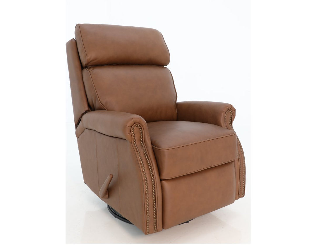 Crews Manual Leather Recliner by Barcalounger