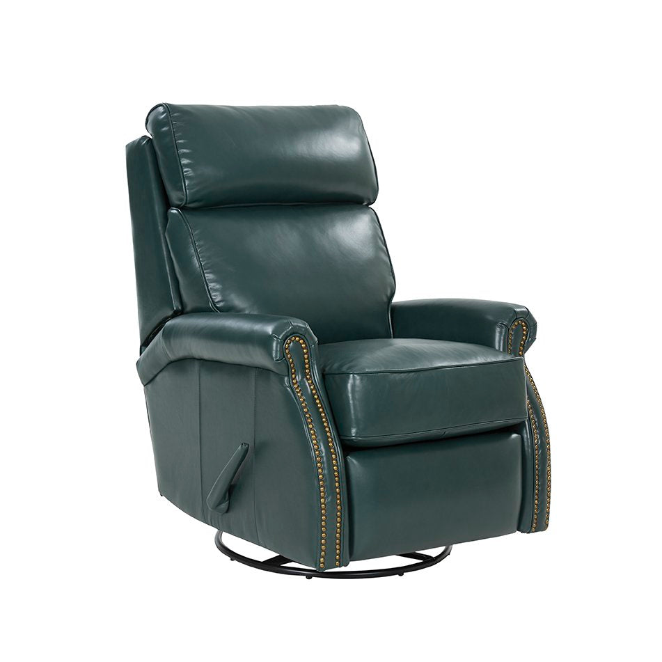 Crews Manual Leather Recliner by Barcalounger