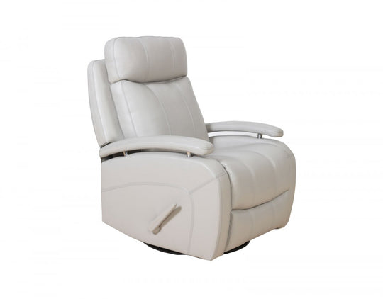 Duffy Manual Leather Recliner by Barcalounger