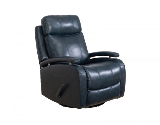 Duffy Manual Leather Recliner by Barcalounger