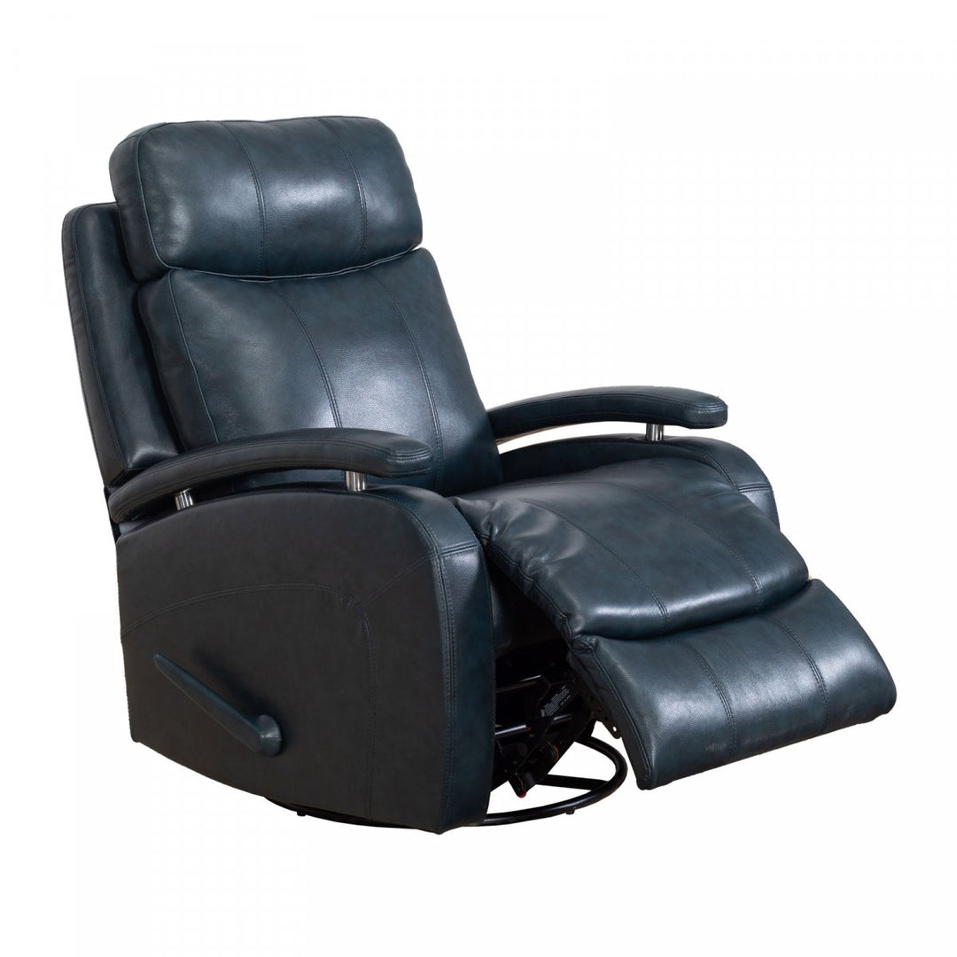 Duffy Manual Leather Recliner by Barcalounger