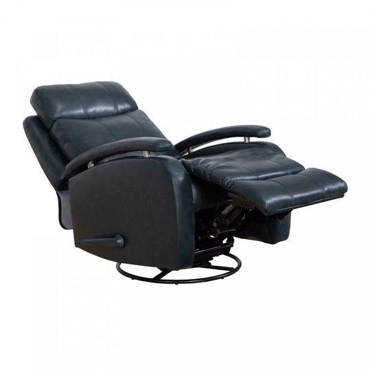 Duffy Manual Leather Recliner by Barcalounger