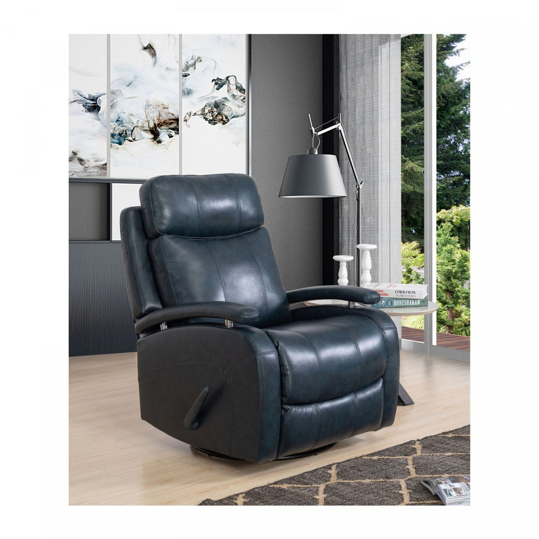 Duffy Manual Leather Recliner by Barcalounger