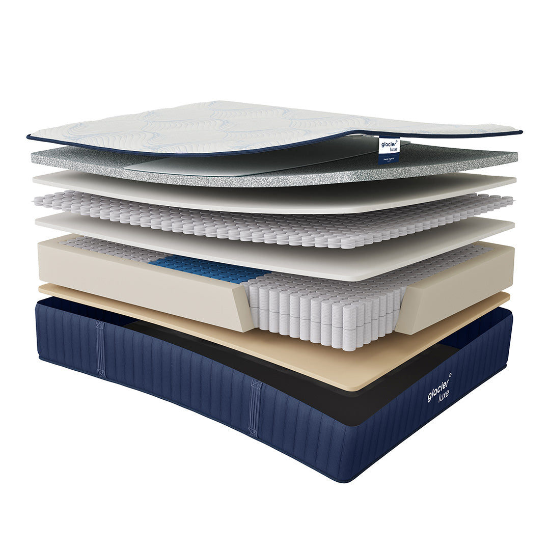 glacier° Luxe Peak Hybrid Plush Mattress