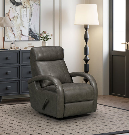 Harlee Manual Leather Recliner by Barcalounger