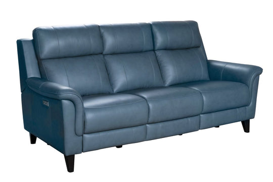 Kester Power Sofa Leather Recliner by Barcalounger