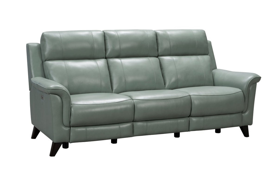 Kester Power Sofa Leather Recliner by Barcalounger