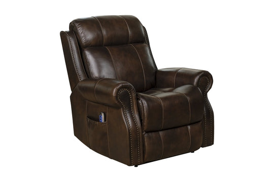 Langston Power Lift Leather Recliner by Barcalounger