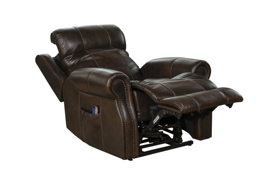 Langston Power Lift Leather Recliner by Barcalounger