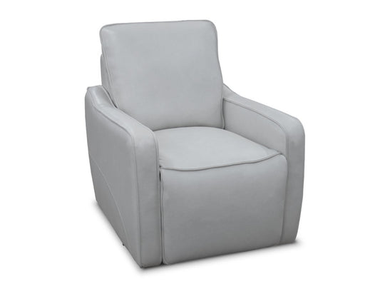 Mara Swivel Power Leather Recliner by Barcalounger