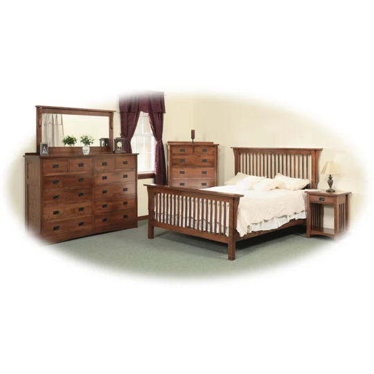 1-Drawer Mission-Style Open Nightstand with 1 Shelf by Daniel's Amish