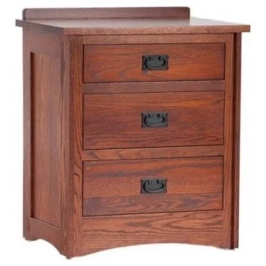 Mission 3-Drawer Nightstand by Daniel's Amish