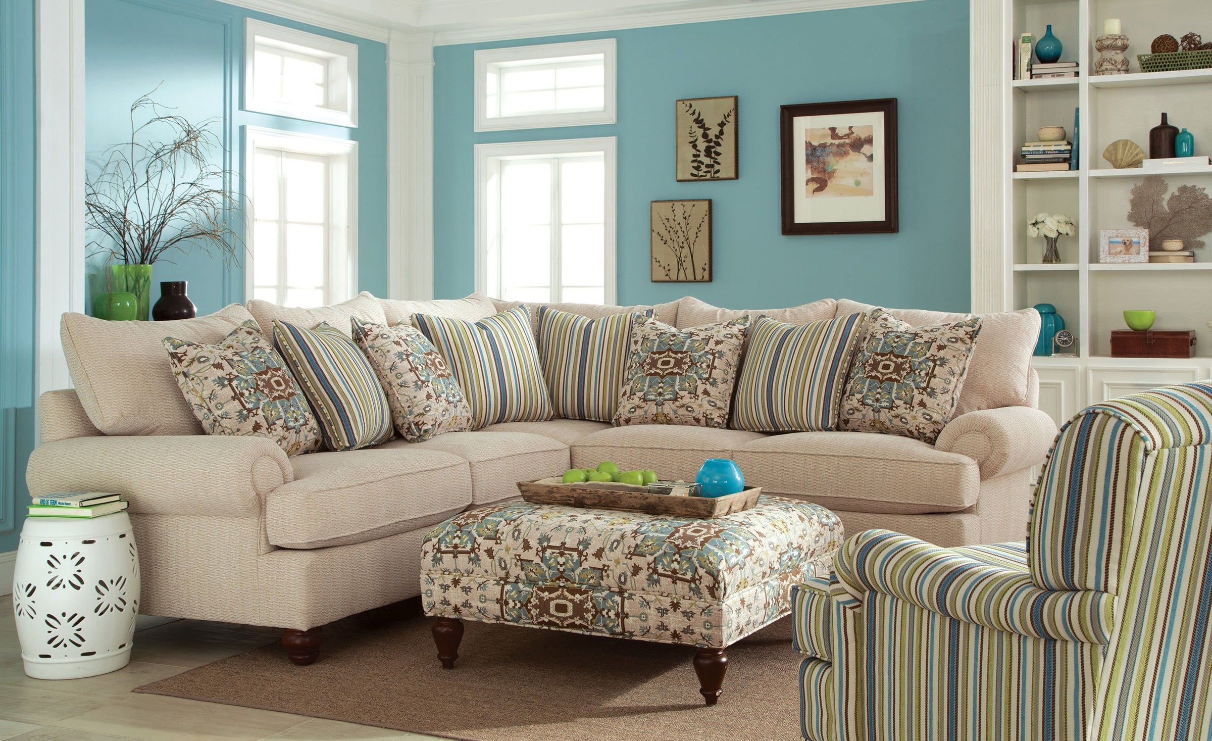 Room View 7970 Deep Seat Sectional by Craftmaster Furniture