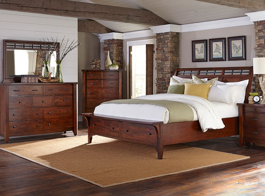Room View 70 Series Nappa Mango Wood Bedroom Set